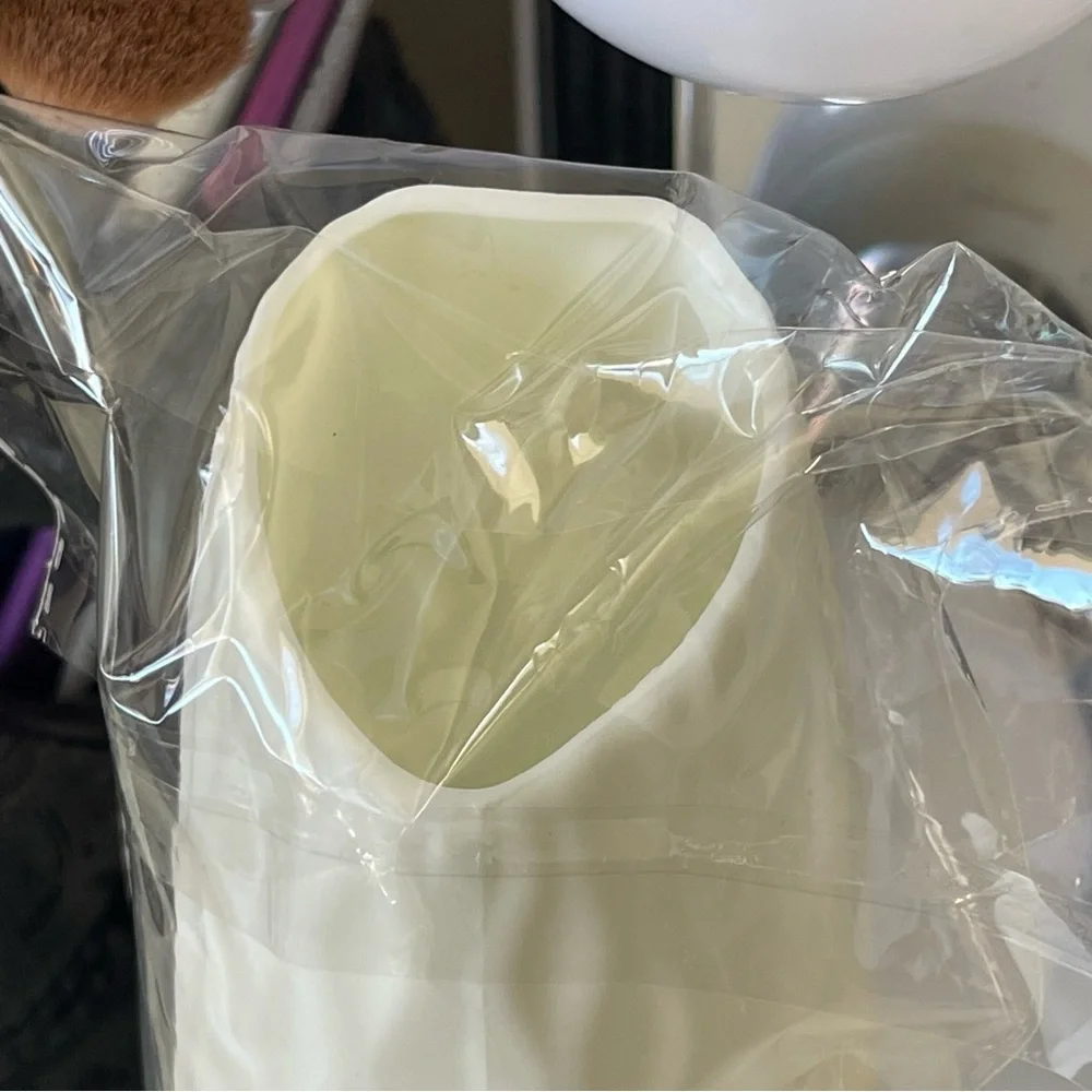 3/$15 Cream White Plastic Vase Textured Plastic Aesthetic Vase Home Decor